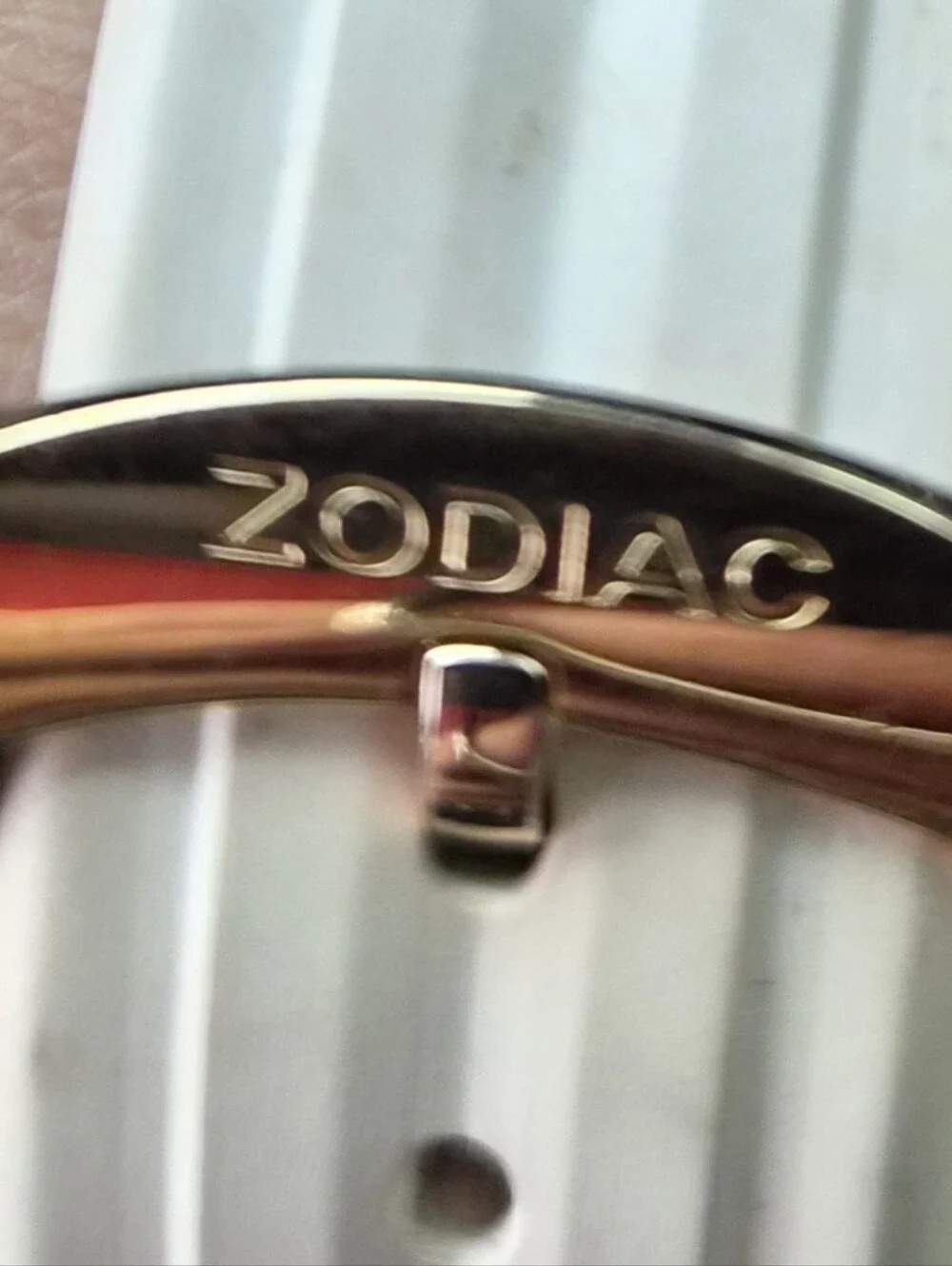 Zodiac Rose Gold and White Day-Date Men's/women/unisex Watch Luxury